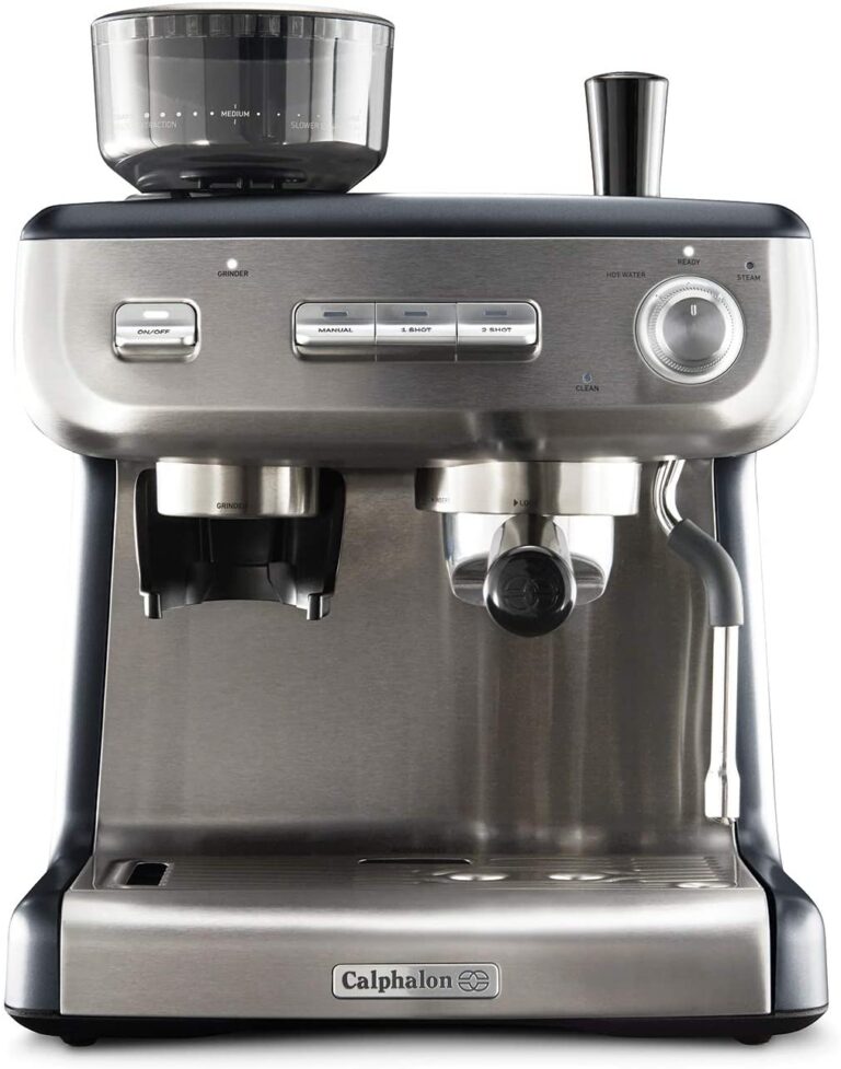 calphalon temp iq espresso machine with grinder