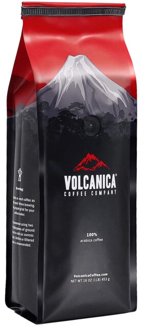 Bag of Volcanica Costa Rican Peaberry beans 