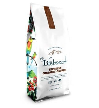 Lifeboost Organic Espresso Coffee Beans