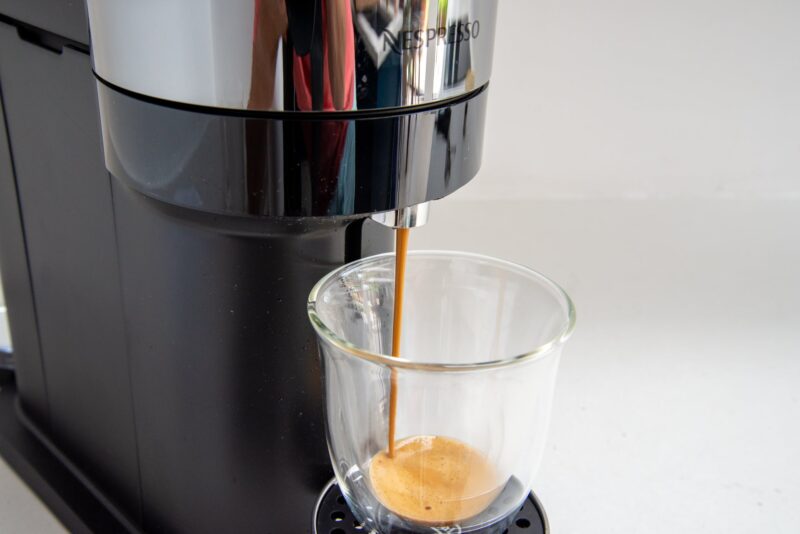 Nespresso Machine Pouring